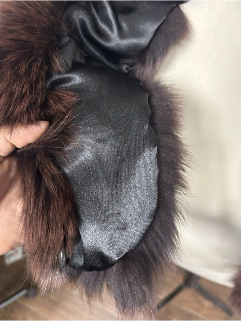 Saga Furs Brown Scarf Fur NWOT